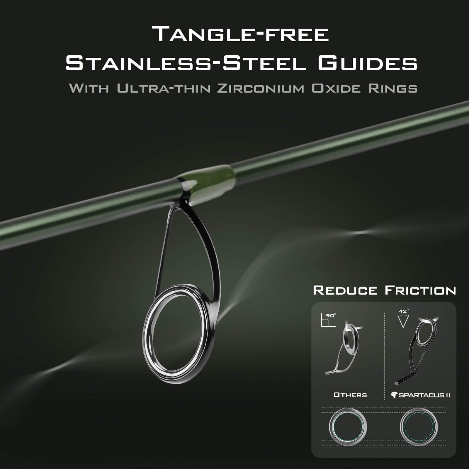 KastKing Spartacus II Twin-Tip Spinning Rods